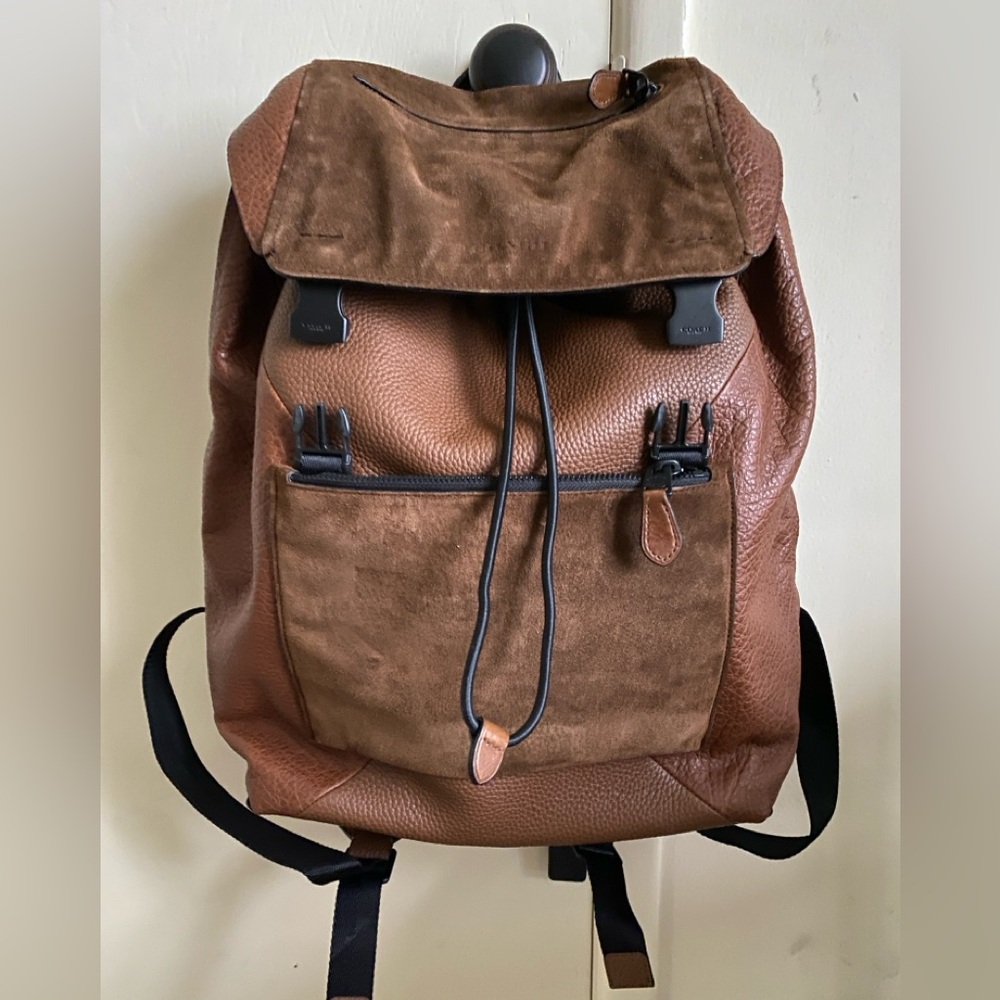 Coach Leather Backpack in Brown NEW